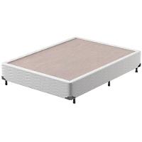 Cama Box Casal Probel Amsterdã com Pillow Top e Molas Ensacadas 72x138x188cm - Branco/Preto