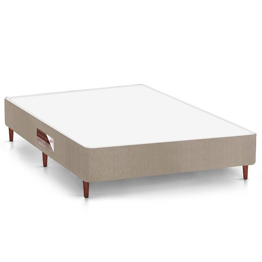 Cama Box Casal Castor Revolution com Mola Poket 66x128x188cm – Branco/Bege - 3