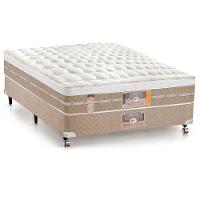 Cama Box Casal Castor Silver Star Air com Mola Pocket 71x138x188cm – Branco/Bege - 1