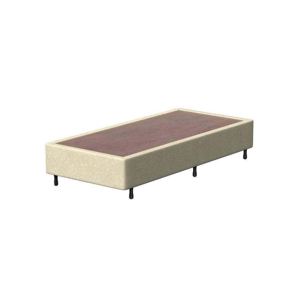 Cama Box Solteiro Probel Arezzo Revestida em Tecido Jacquard + Colchão com Pillow Euro e Molas Ensacadas Individualmente 26x88x188cm – Bege e Preta - 6