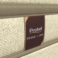 Cama Box Solteiro Probel Arezzo Revestida em Tecido Jacquard + Colchão com Pillow Euro e Molas Ensacadas Individualmente 26x88x188cm – Bege e Preta - 5