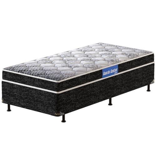 Cama Box de Solteiro Probel Guarda Costas Espuma D23 52x88x188cm - Branco/Preto - 2