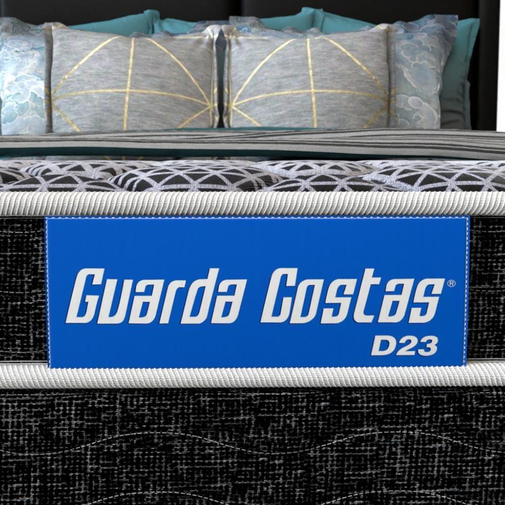 Cama Box de Solteiro Probel Guarda Costas Espuma D23 52x88x188cm - Branco/Preto - 8