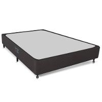 Cama Box Casal Castor Sleep Class com com Euro Pillow e Molas Ensacadas 64x128x188cm – Branco, Cinza e Marrom - 3
