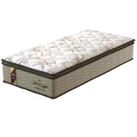 Cama Box de Solteiro Probel Fort Comfort com Pillow Top e Molas Prolastic 72x88x188cm - Branco/Bege - 3