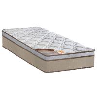 Cama Box Viúva Castor Revolution com Molas Ensacadas 66x120x203cm – Branco/Bege - 2