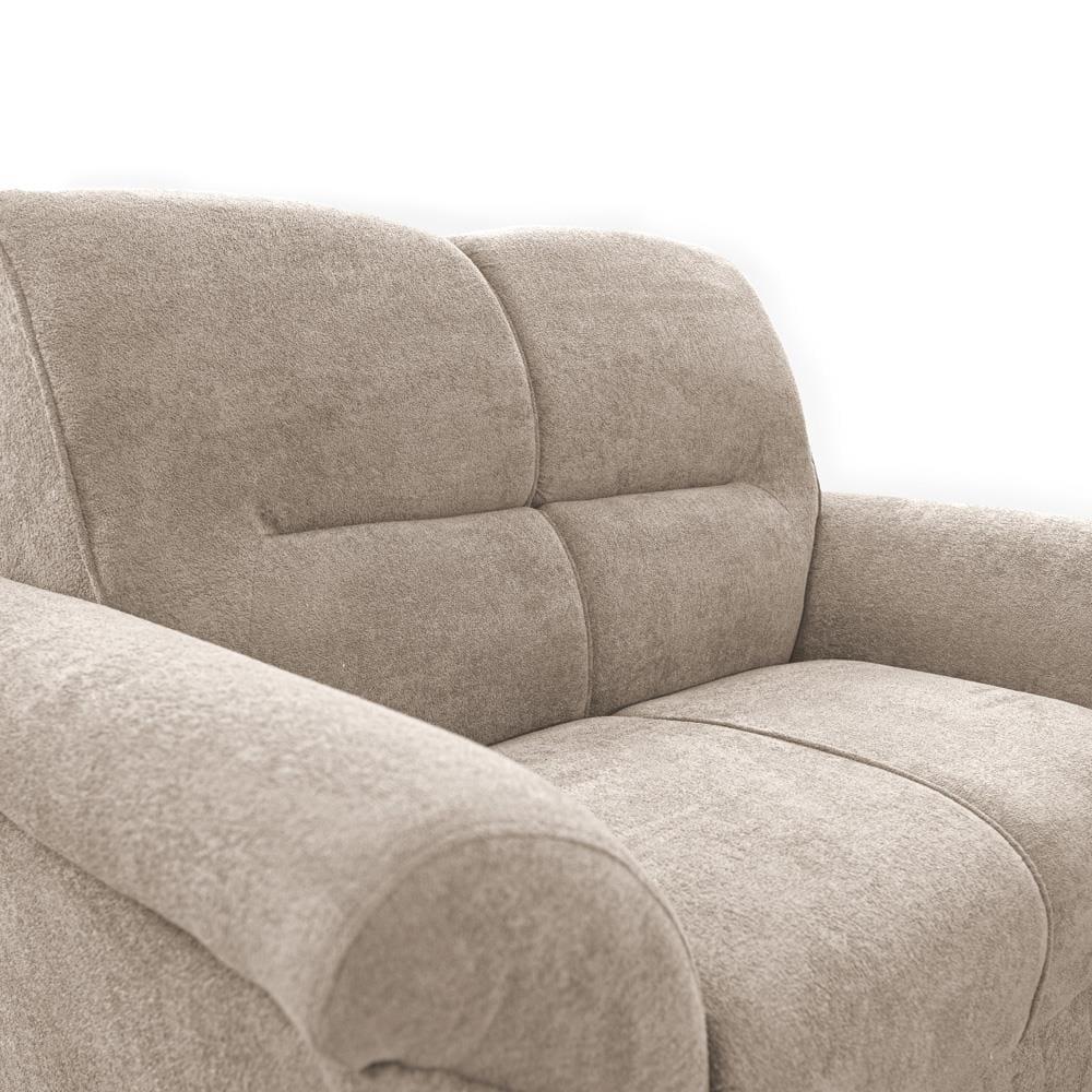 Sofá de 3 e 2 Lugares Cama inBox Mourato com 187cm e 140cm de Larguras e Revestidos em Bouclé - 4