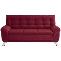 Sofá 3 e 2 Lugares Linoforte Arezzo Revestido em Tecido Suede com Larguras de 202cm e 152cm - 5