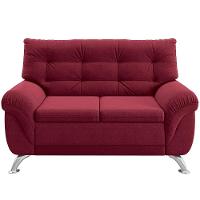 Sofá 3 e 2 Lugares Linoforte Arezzo Revestido em Tecido Suede com Larguras de 202cm e 152cm - 6