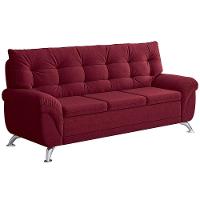 Sofá 3 e 2 Lugares Linoforte Arezzo Revestido em Tecido Suede com Larguras de 202cm e 152cm - 7