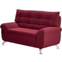 Sofá 3 e 2 Lugares Linoforte Arezzo Revestido em Tecido Suede com Larguras de 202cm e 152cm - 8