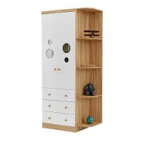 Berço Americano + Cômoda Infantil com 4 Gavetas e 65,1cm de Largura + Guarda-Roupa Infantil Peroba Duda Plus com 2 Portas, 3 Gavetas e 5 Prateleira - 2