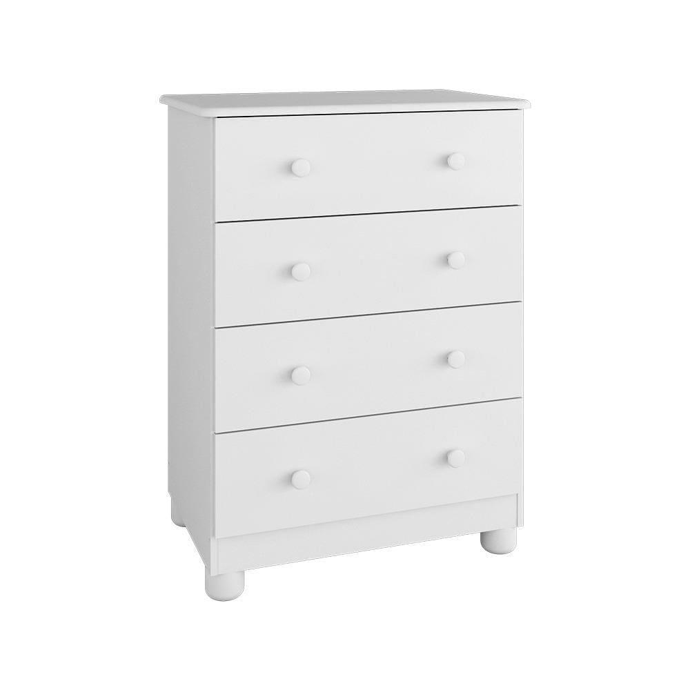 Guarda-Roupa Infantil Peroba Duda Plus com 92 cm de largura + Cômoda com 4 Gavetas e 65,1 cm de largura + Berço Americano - 3