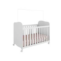 Berço Americano + Cômoda Infantil Peroba Duda Plus com 1 Porta, 4 Gavetas e 1 Prateleira - 95,3cm de largura - 5