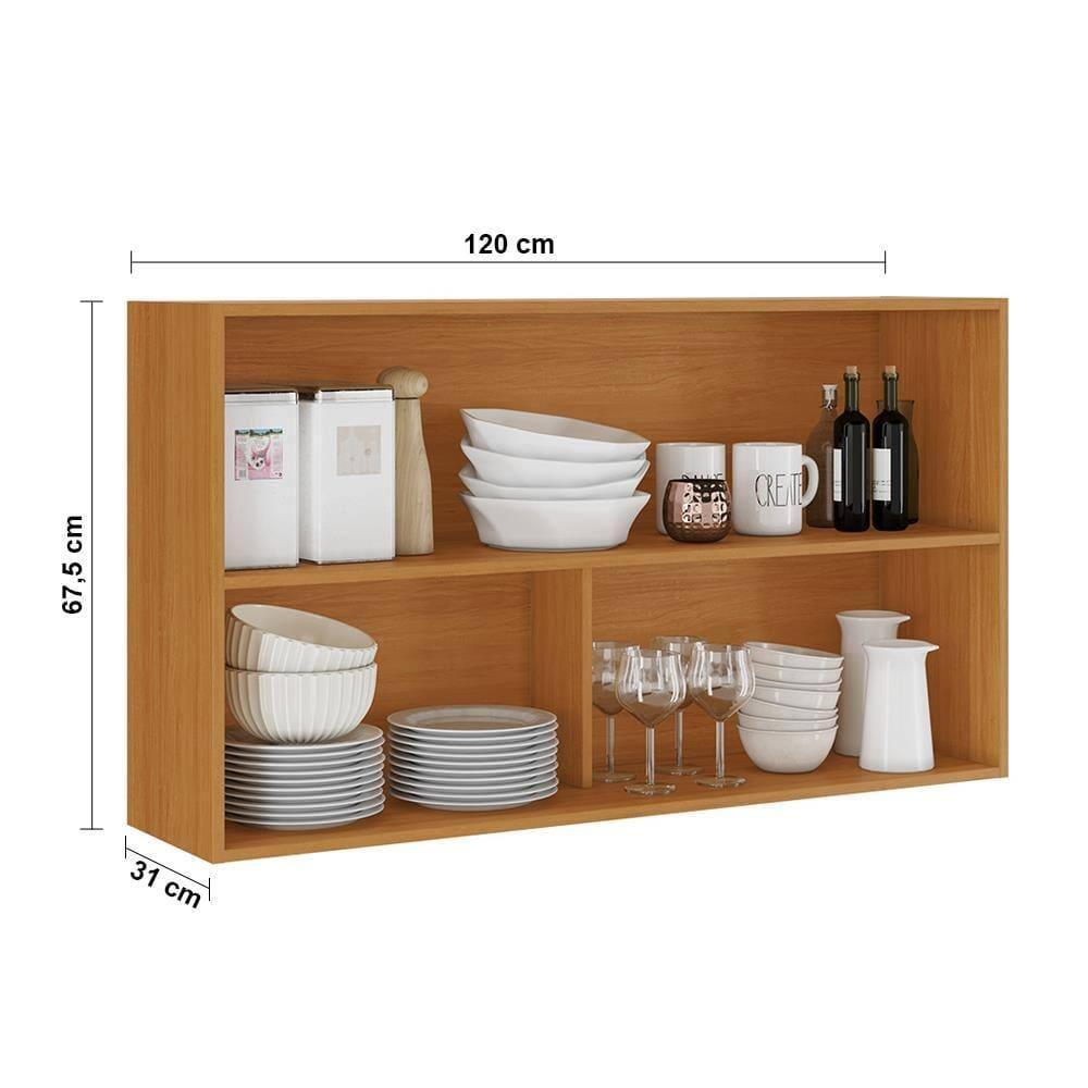 Cozinha Completa Itatiaia Ideale 7 peças com 13 portas, 2 gavetas e 7 prateleiras – 340 cm de largura - 9