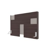 Guarda-Roupa Bartira Diplomata com 7 Portas e 6 Gavetas + Cômoda Diplomata com 5 Gavetas + Cabeceira para Cama Box Casal e Queen Diplomata - 6