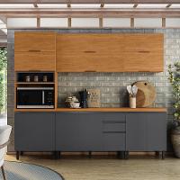 Cozinha Completa Itatiaia Ideale com 5 Peças, 13 Portas, 14 Prateleiras e 2 Gavetas – 260cm de Largura - 1