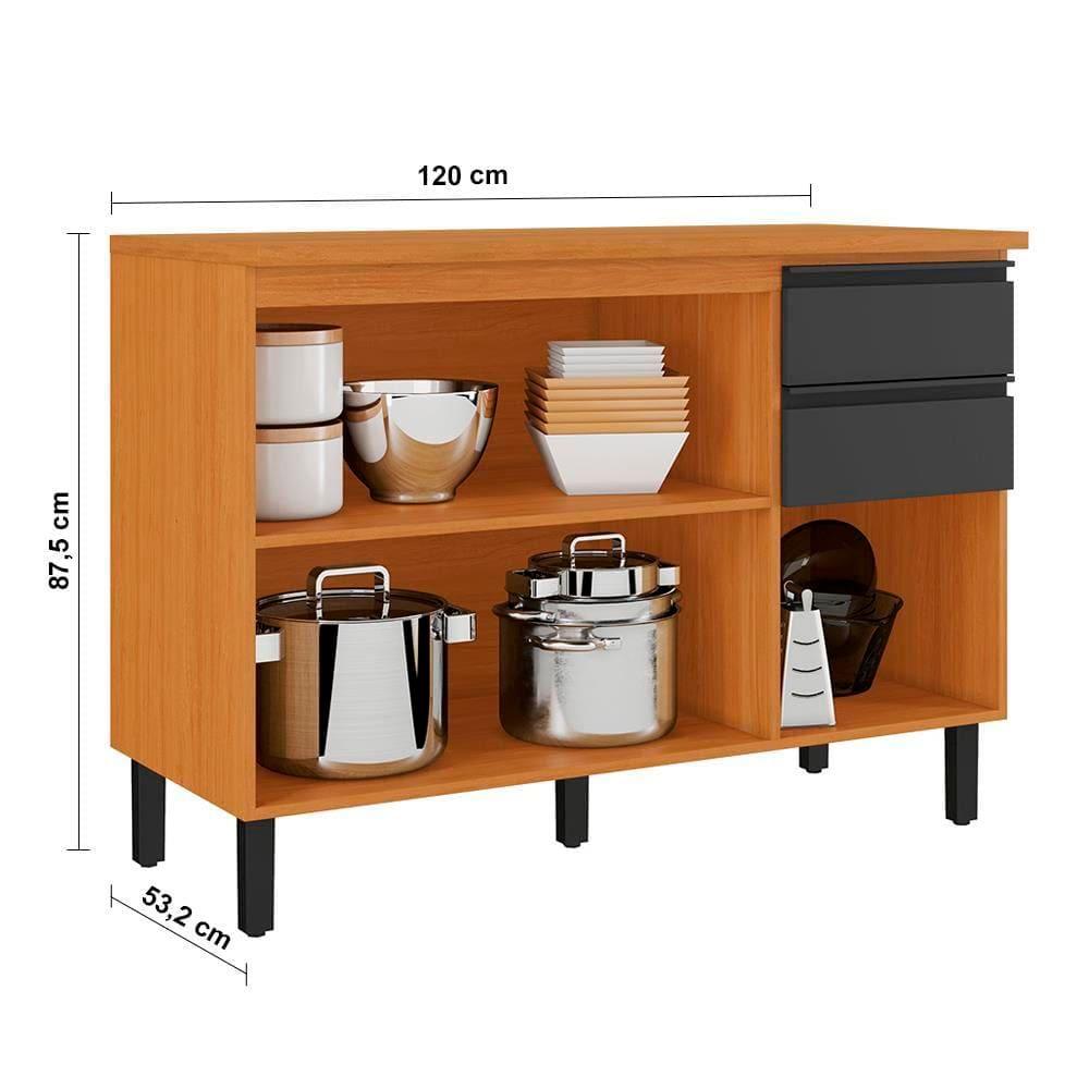 Cozinha Completa Itatiaia Ideale com 4 Peças, 9 Portas, 8 Prateleiras e 2 Gavetas - 8