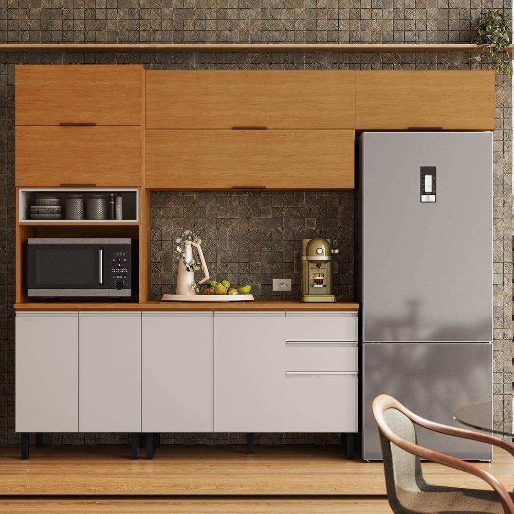 Cozinha Completa Itatiaia Ideale com 4 Peças, 10 Portas, 11 Prateleiras e 2 Gavetas – 270cm de Largura - 1