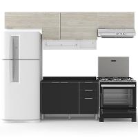 Cozinha Completa Bartira Rubi com 6 Portas, 3 Gavetas e 3 Prateleiras - 280cm de largura - 2