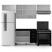 Cozinha Completa Bartira Rubi com 6 Portas, 3 Gavetas e 3 Prateleiras - 280cm de largura - 3