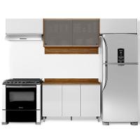 Cozinha Completa Bartira Amazonita com 7 Portas e 3 Prateleiras - 280cm de largura - 2