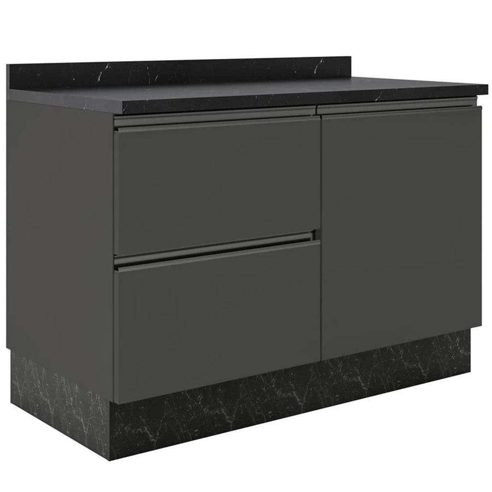 Cozinha Completa Bartira Linea com 5 Portas, 3 Gavetas e 2 Prateleiras - 280cm de largura - 6