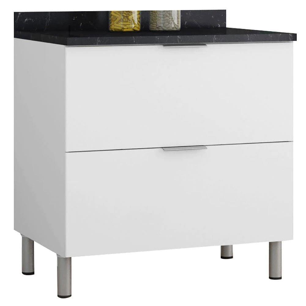 Cozinha Completa Bartira Rubi com 10 Portas, 5 Gavetas e 6 Prateleiras - 360cm de largura - 8