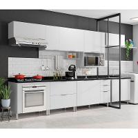 Cozinha Completa Bartira Rubi com 10 Portas, 5 Gavetas e 6 Prateleiras - 360cm de largura - 1