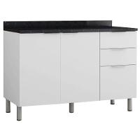 Cozinha Compacta Bartira Rubi com 5 Portas, 3 Gavetas e 3 Prateleiras - 202,2cm de largura - 8