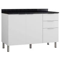 Cozinha Completa Bartira Rubi com 5 Portas, 3 Gavetas e 3 Prateleiras - 200cm de largura - 6