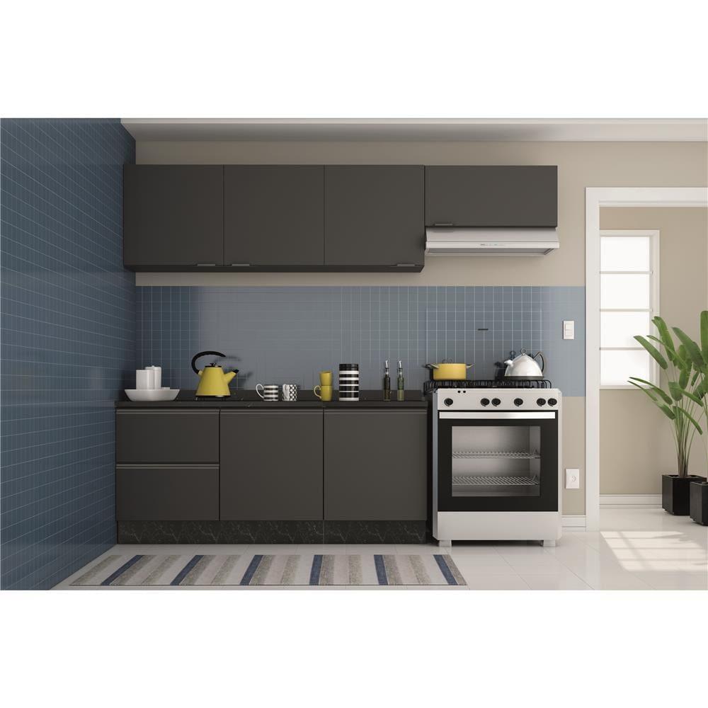 Cozinha Completa Bartira Linea 6 Portas e 3 Gavetas - 260cm de largura - 2