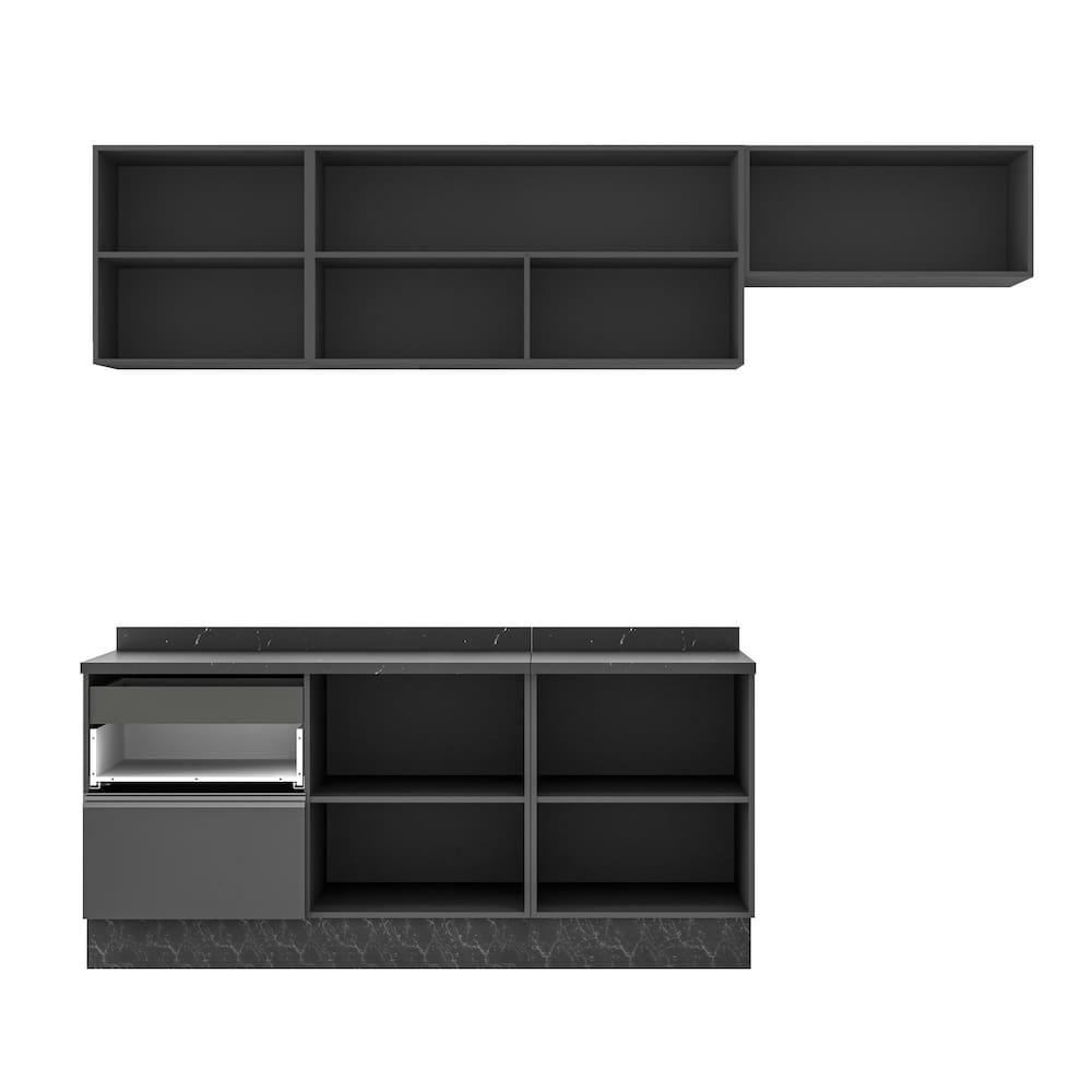 Cozinha Completa Bartira Linea 6 Portas e 3 Gavetas - 260cm de largura - 3