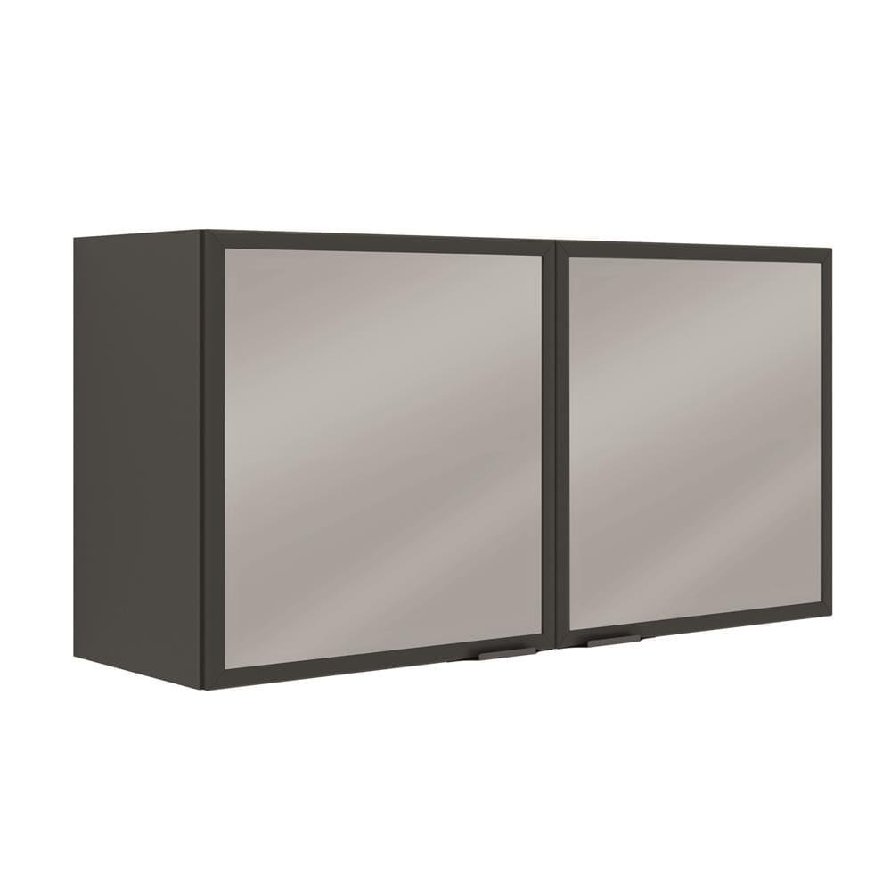 Cozinha Completa Bartira Linea 6 Portas, 3 Gavetas e Portas de Vidro - 260cm de largura - 6