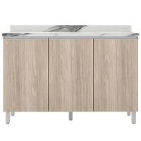 Cozinha Completa Bartira Amazonita com 8 Portas, 6 Prateleiras e 3 Gavetas - 271cm de largura - 8