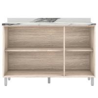 Cozinha Completa Bartira Amazonita com 8 Portas, 6 Prateleiras e 3 Gavetas - 271cm de largura - 9