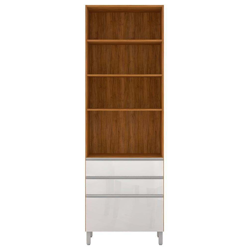 Cozinha Completa Bartira Amazonita com 8 Portas, 6 Prateleiras e 3 Gavetas - 271cm de largura - 5
