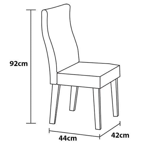 Mesa de Jantar Retangular Dobuê Dublin com 4 Cadeiras Revestidas em Tecido Veloplus - 4