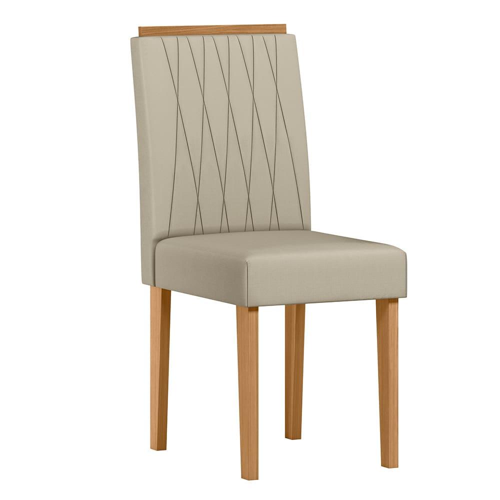 Mesa de Jantar Retangular New Ceval Amsterdam com 4 Cadeiras Estofadas e Revestidas - 3