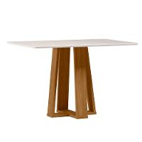 Mesa de Jantar Retangular New Ceval Amsterdam com 4 Cadeiras Estofadas e Revestidas - 2