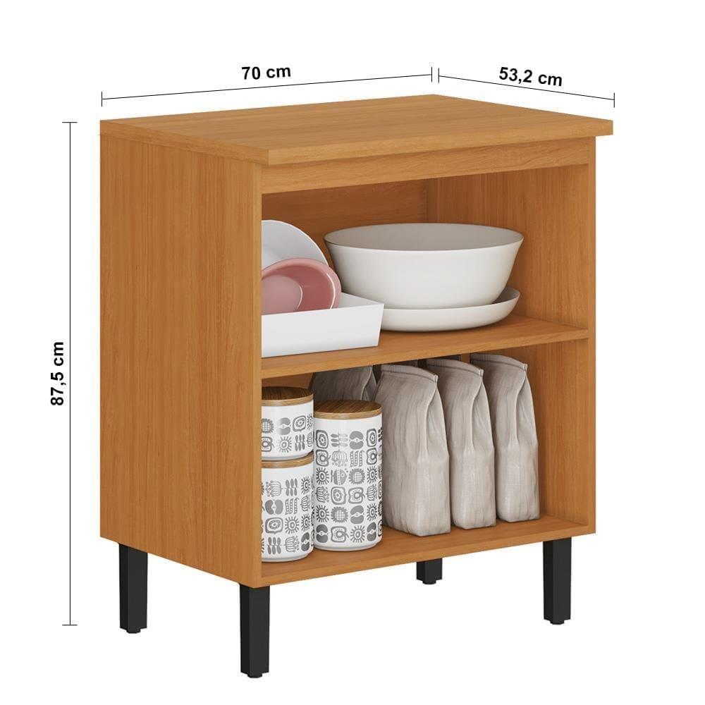 Cozinha Completa Itatiaia Ideale com 12 portas, 2 gavetas e 6 prateleiras – 260cm de largura - 9