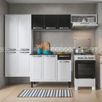 Cozinha Compacta Itatiaia Rose com 10 Portas, 1 Gaveta e 6 Prateleiras - 245cm de Largura - 1