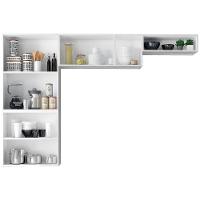 Cozinha Compacta Itatiaia Rose com 10 Portas, 1 Gaveta e 6 Prateleiras - 245cm de Largura - 3
