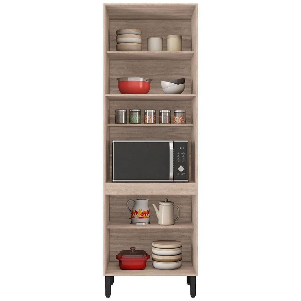 Cozinha Compacta Demóbile Firenze com 7 Portas e 6 Prateleiras - 260cm de largura - 6