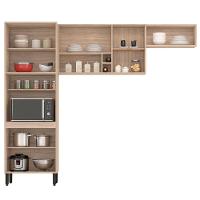 Cozinha Compacta Demóbile Firenze com 7 Portas e 6 Prateleiras - 260cm de largura - 3