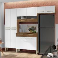 Cozinha Compacta Kit`s Paraná Nala com 10 Portas, 2 Gavetas e 4 Prateleiras - 222cm de largura - 1