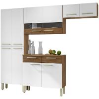 Cozinha Compacta Kit`s Paraná Nala com 10 Portas, 2 Gavetas e 4 Prateleiras - 222cm de largura - 2