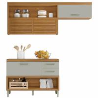 Cozinha Compacta em MDF Nesher Princesa com 3 Portas, 6 Prateleiras e 2 Gavetas - 200cm de largura - 2