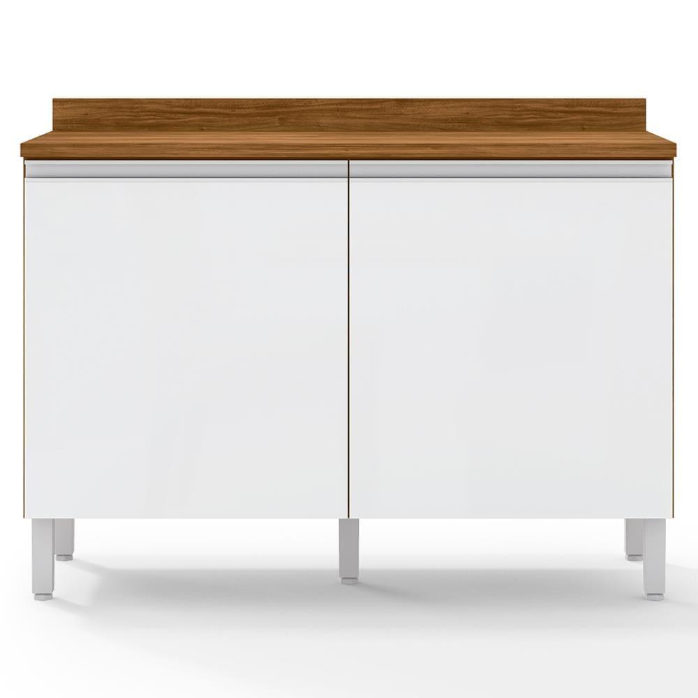 Cozinha Compacta Bartira Jaspe com 6 Portas, 3 Gavetas e 6 Prateleiras - 260,4cm de largura - 6