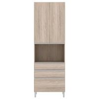 Cozinha Compacta Bartira Amazonita com 5 Portas, 3 Gavetas e 5 Prateleiras - 271cm de largura